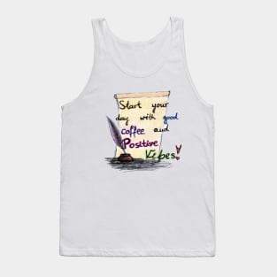 Positive Vibes Letter Tank Top